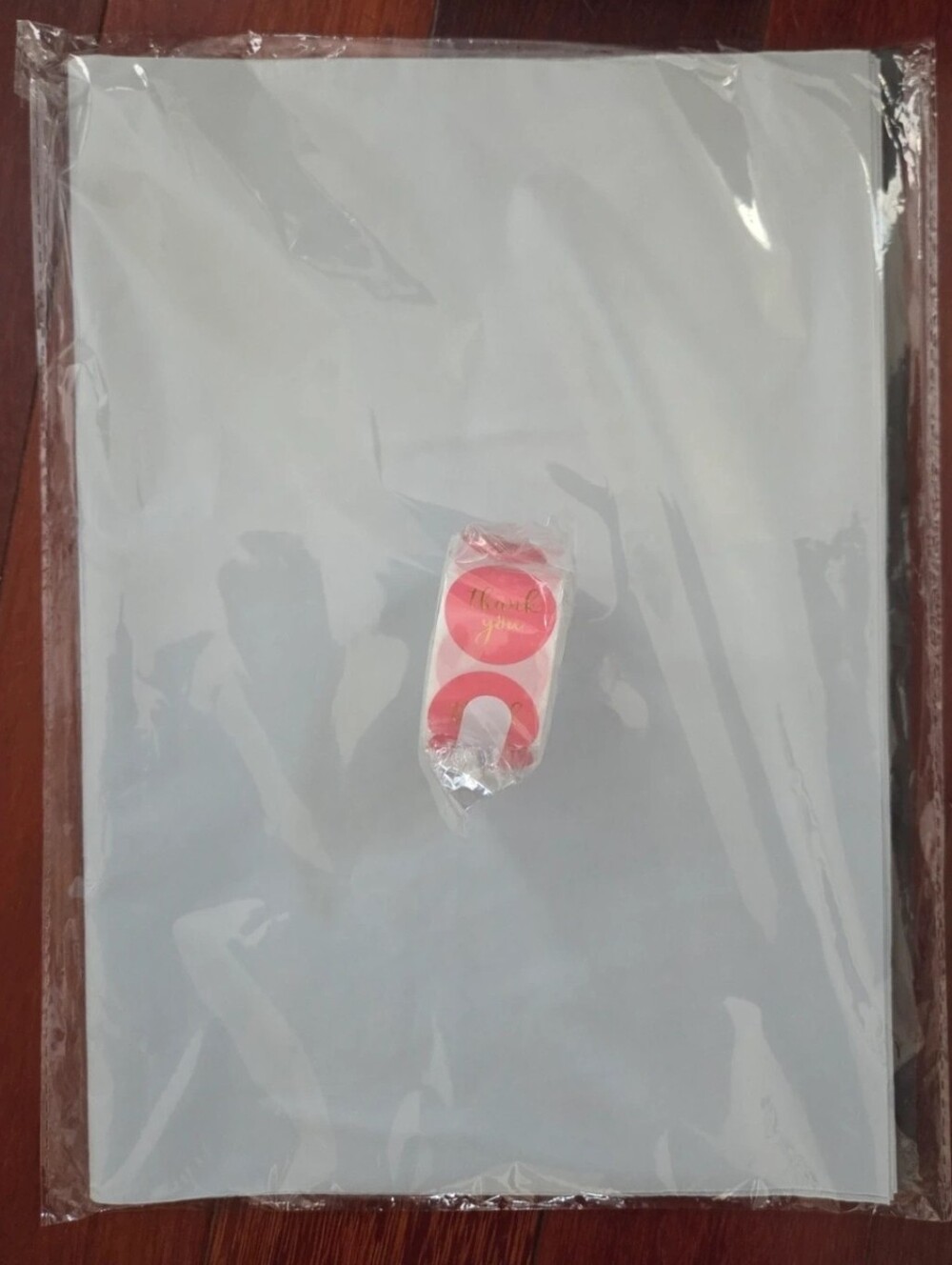 10pcs 12X15.5 Poly Mailers & 500 Thank You Sticker